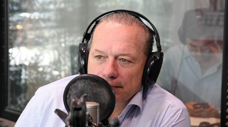 Sergio Berni durante una visita en MDZ Foto: ALF PONCE MERCADO / MDZ