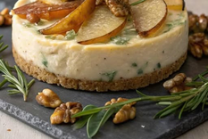 El queso azul también es para postres y este cheesecake lo demuestra. Foto: Tamaleria Agridulce Oklahoma