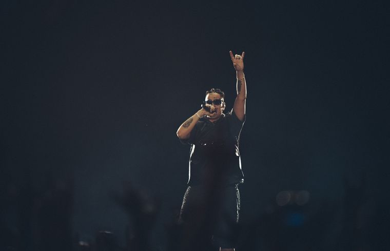 Duki realizó el primero de sus dos shows en River. Foto: Gentileza czcomunicacion. PH: @adelaselphoto