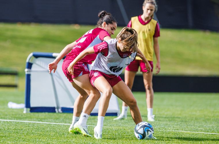 Las jugadoras de la Selección de España en el entrenamiento. Foto: Selección de España