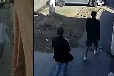 Así escapaban los delincuentes tras el crimen de Umma Foto: Captura de video