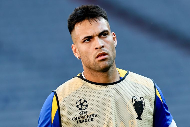Lautaro Martínez se prepara para disputar la final de la Champions League.