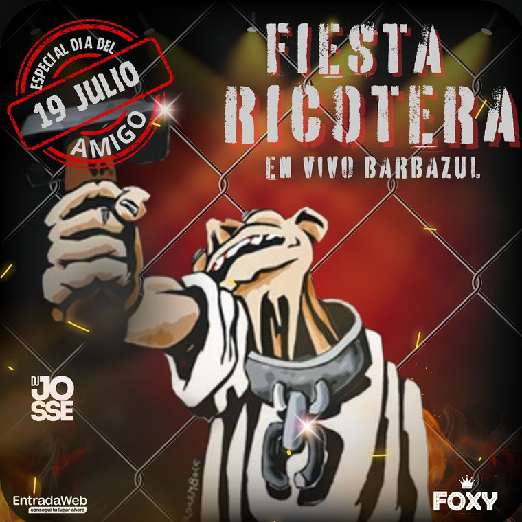 La Fiesta Ricotera en Mendoza. Créditos: Instagram / @foxylivebar La Fiesta Ricotera en Mendoza. Créditos: Instagram / @foxylivebar