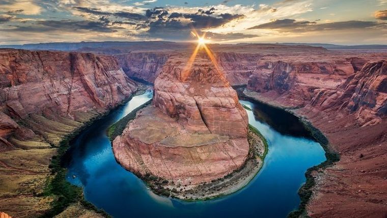 La Curva de la Herradura, cerca del Gran Cañón en Arizona, EE.UU. Foto: GETTY