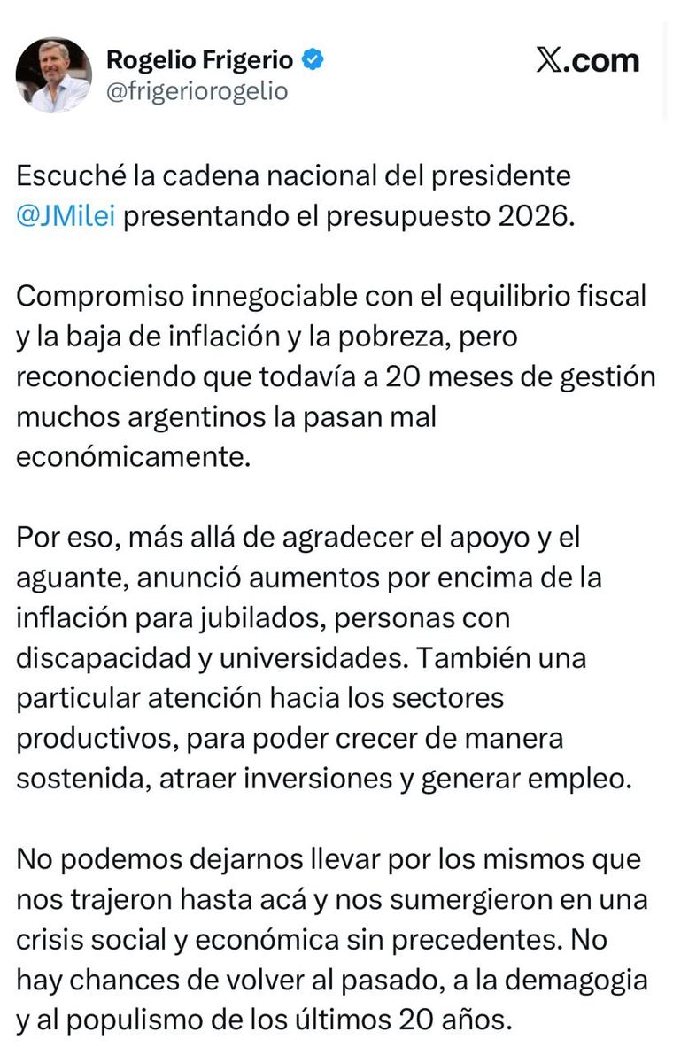El gobernador de Entre Ríos le dio un espaldarazo a Javier Milei en medio de la guerra con los mandatarios provinciales. El gobernador de Entre Ríos le dio un espaldarazo a Javier Milei en medio de la guerra con los mandatarios provinciales.
