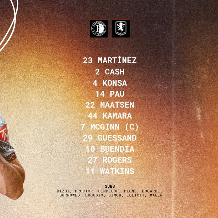 Dibu Martínez había sido anunciado como titular en las redes del Aston Villa. Dibu Martínez había sido anunciado como titular en las redes del Aston Villa.