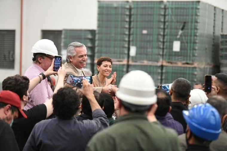 Alberto Fernández visitó Quilmes Foto: Télam