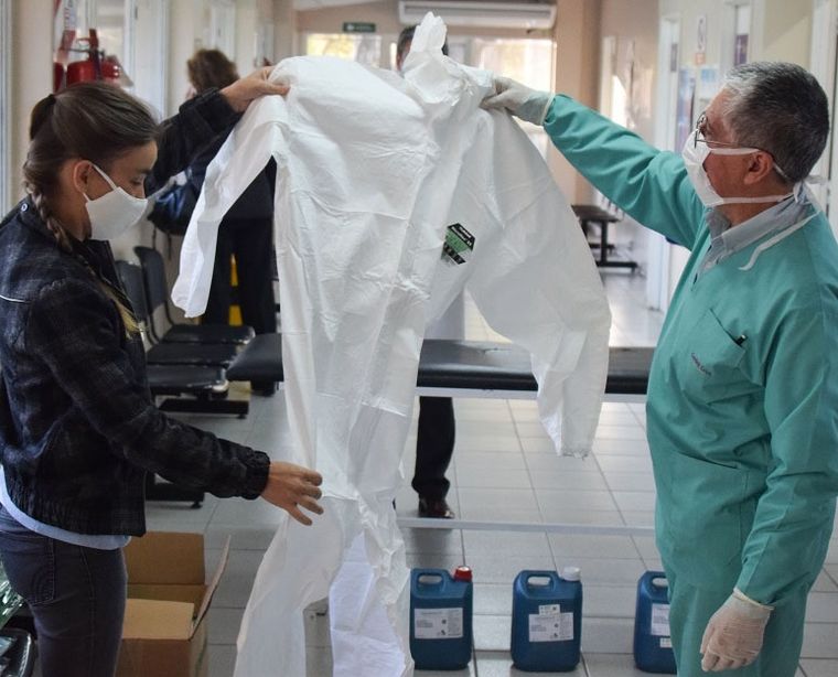 Parte de la indumentaria que se compró con el Fondo solidario.