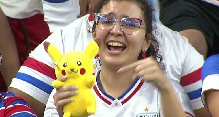 Pikachu, protagonista de la noche. Foto: Redes