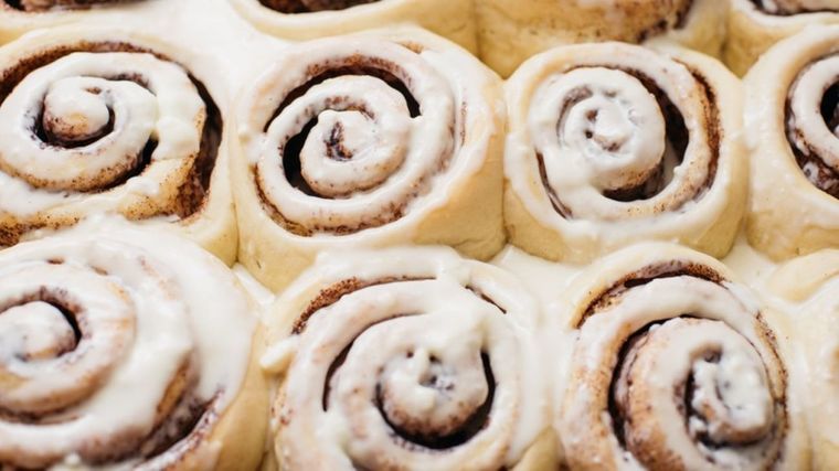 Estos rolls de canela son ideales para la merienda. Foto: Shutterstock