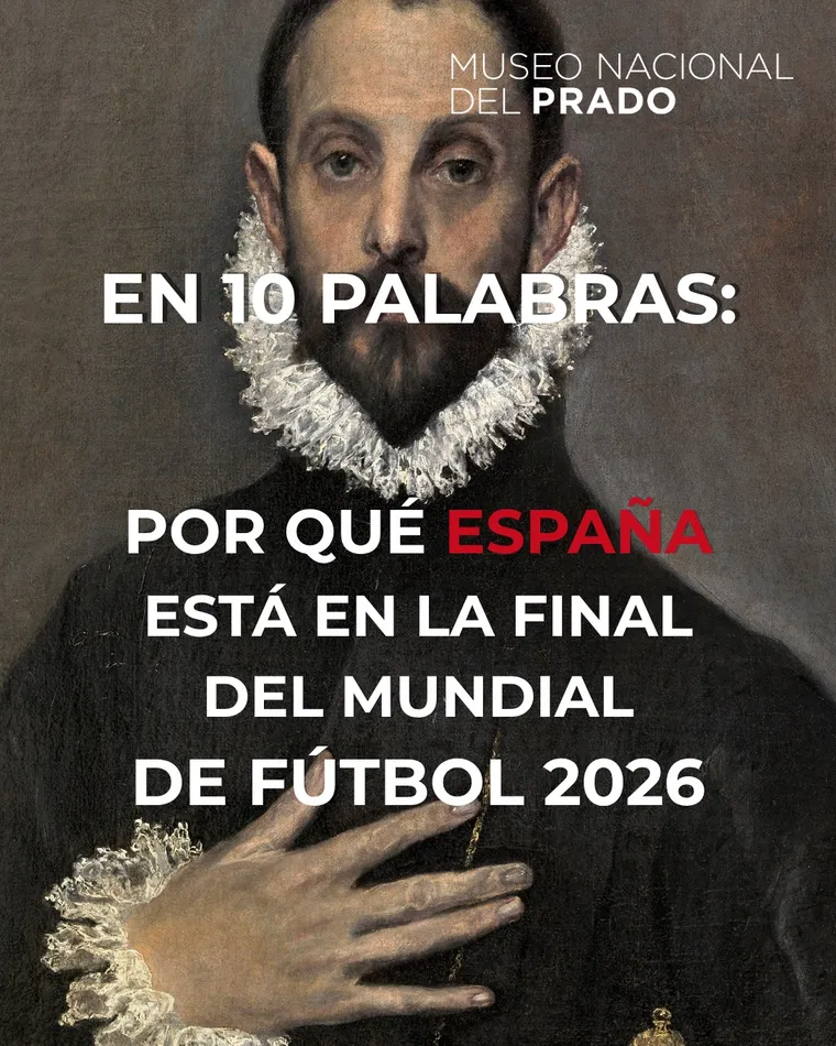 La publicación del Museo Nacional del Prado (España) antes de la final. Instagram @museoprado