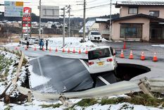 El terremoto en Japón desató una alerta de tsunami. Foto Efe