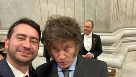 El flamante secretario de Culto y Civilización, Nahuel Sotelo, y el presidente Javier Milei. Foto: X - Nahuel Sotelo El flamante secretario de Culto y Civilización, Nahuel Sotelo, y el presidente Javier Milei. Foto: X - Nahuel Sotelo