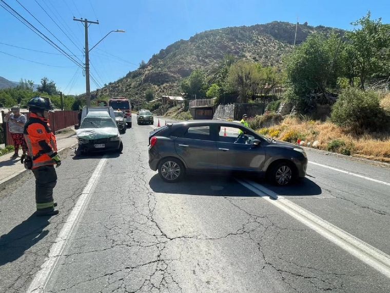 Una de las imágenes del choque Foto: Gendarmería Nacional