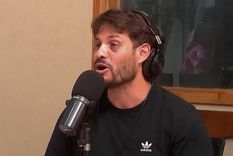 Lucas Román y un claro moretón en su rostro.