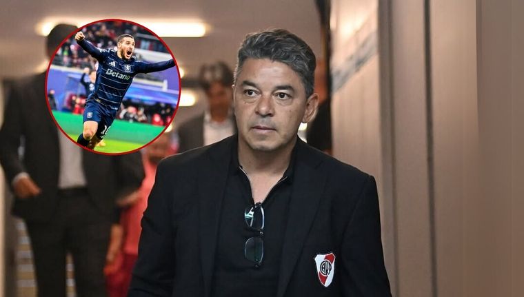 Gallardo tiene apuntado al volante ofensivo u extremo de Aston Villa que tiene contrato hasta junio de 2026. Foto: @RiverPlate y X de Emiliano Buendía