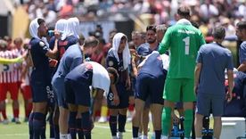 En el partido entre PSG-Atlético de Madrid las temperaturas superaron los 31 grados.