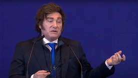 Javier Milei en el encuentro de Líderes de La Rural. Javier Milei en el encuentro de Líderes de La Rural.