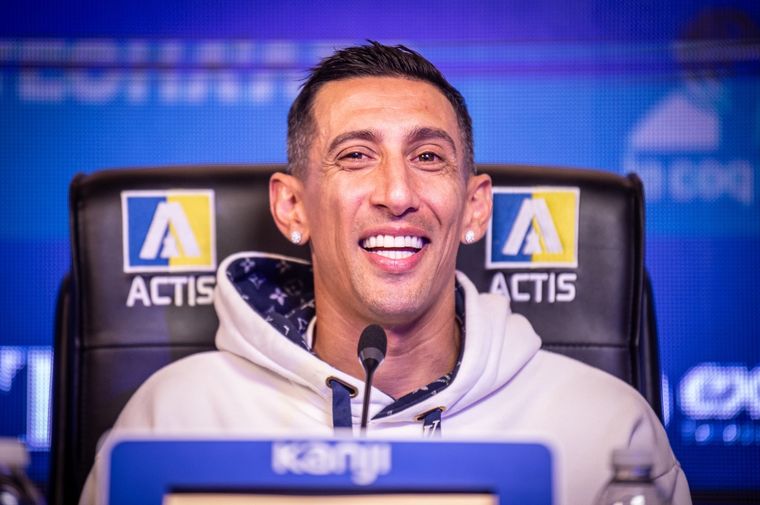 Ángel Di María fue presentado en Rosario Central