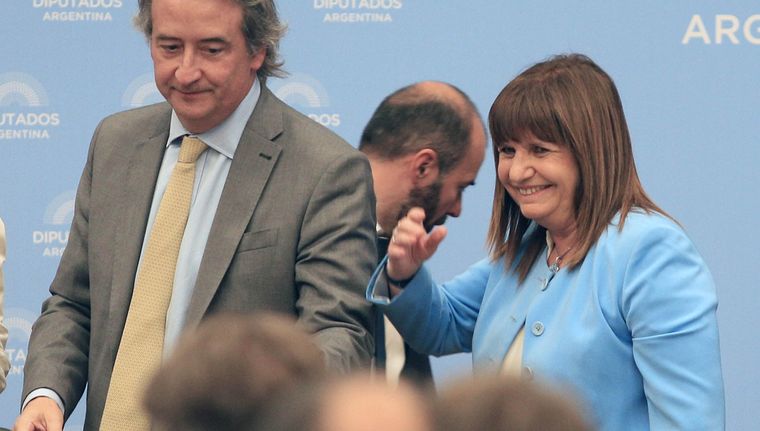 Diputados Patricia Bullrich expuso en el plenario de comisiones desde las 14.30 en Diputados. Crédito: NA Foto: NA
