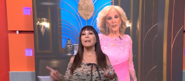 Mirtha Legrand visitó la casa de Moria Casán