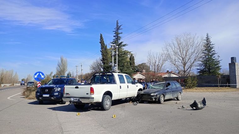 El trágico accidente en Tunuyán. Foto: Gentileza