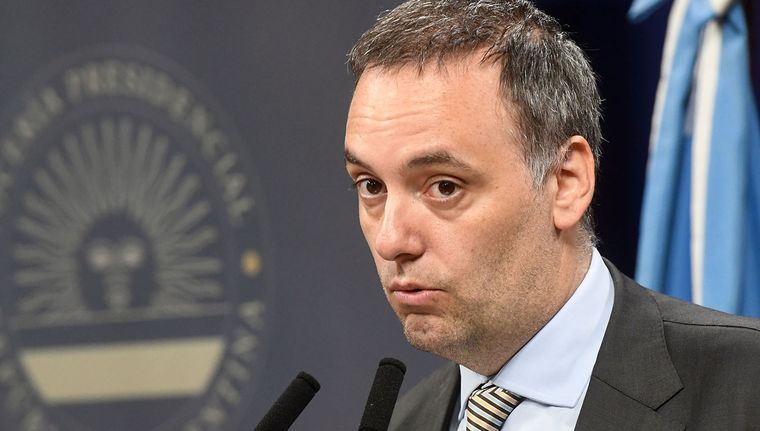 El vocero presidencial, Manuel Adorni. Foto: Télam