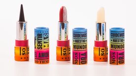 El referente de street art Tano Verón ahora en una línea que apuesta a sumar arte y consignas a los productos de belleza. Foto: Instagram
