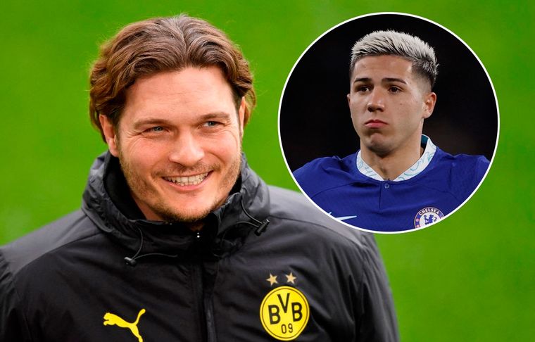 Edin Terzic - Enzo Fernández El técnico del Borussia Dortmund elogió al volante argentino del Chelsea en la previa de su partido por Champions League.