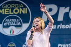 La líder del partido de ultraderecha nacionalista Hermanos de Italia, Giorgia Melini, encabeza las encuestas para convertirse en la próxima primera ministra italiana. Foto: GETTY IMAGES