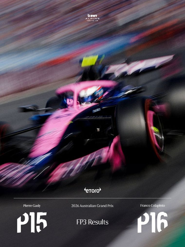 Alpine no pudo destacar durante las prácticas libres en Australia. Alpine no pudo destacar durante las prácticas libres en Australia.