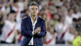 El equipo dirigido por Marcelo Gallardo debutará este miércoles frente a Universitario en el Estadio Monumental de Lima. Foto: Fotobaires