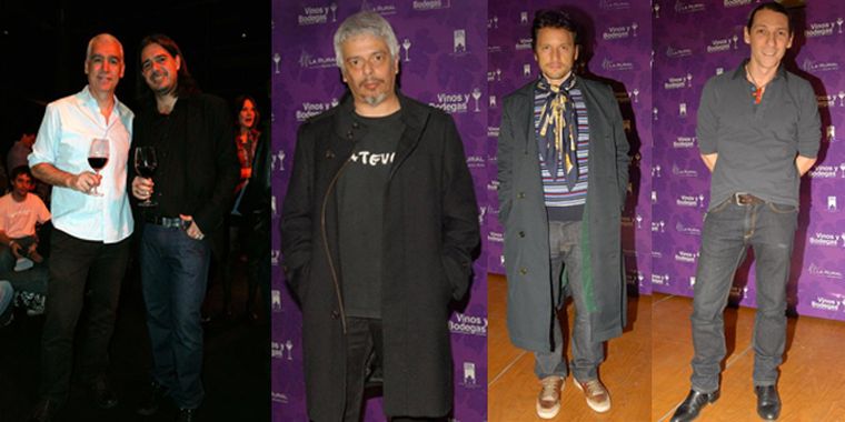 Macu Mazzuca, Fabricio Portelli, Bobby Flores, Antonio Birabent y Humberto Tortonese, en vidriera. Foto: Gentileza