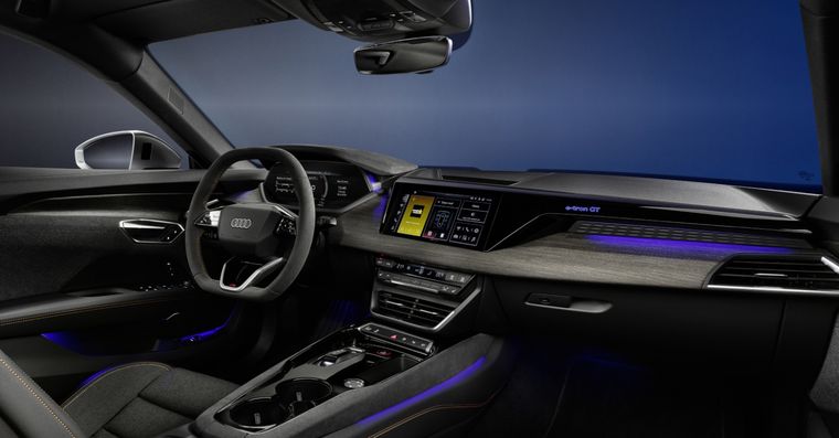 Interior del Audi e-tron GT Foto: Audi