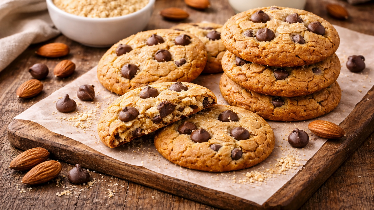 Esta receta de cookies con harina de almendras es perfecta, saludable y sin TACC