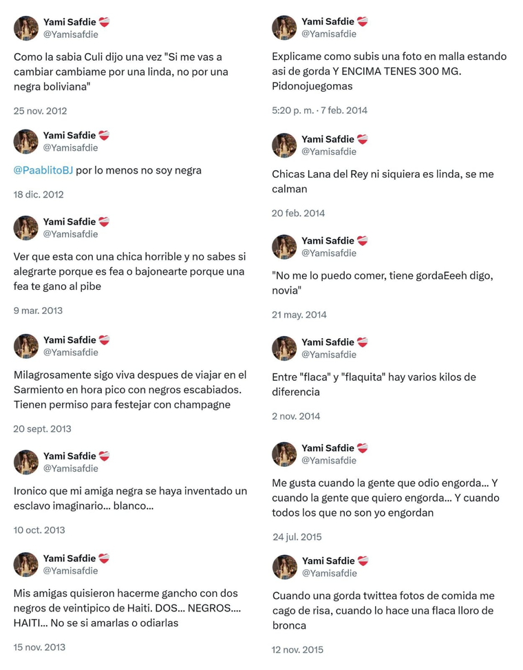 Otros mensajes publicados por la artista. Créditos: X / Tendencias en Argentina Otros mensajes publicados por la artista. Créditos: X / Tendencias en Argentina