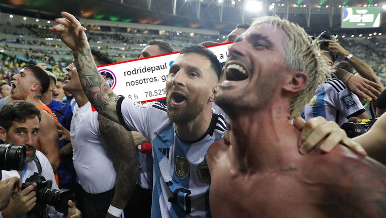 El mediocampista le agradeció al capitán.