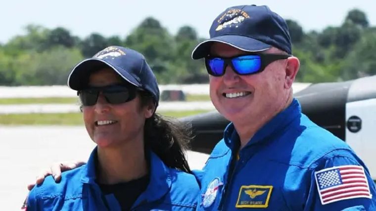 Suni Williams y Butch Wilmore permanecen en la EEI desde junio. Foto: BBC