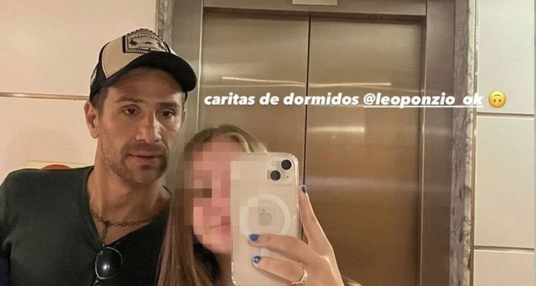 Leo Ponzio de vacaciones con su hija. Foto: Instagram