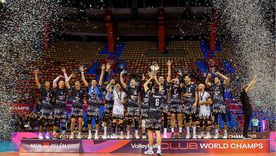 Perugia, con el mendocino Agustín Loser, gritó campeón. Perugia, con el mendocino Agustín Loser, gritó campeón.