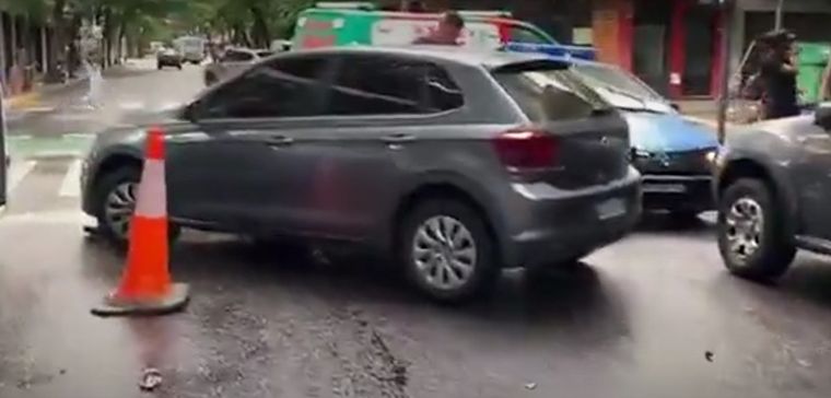 Accidentes en la Ciudad de Buenos Aires. Foto: captura de pantalla.