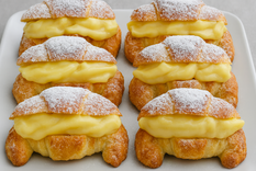 Receta de medialunas rellenas suaves y bien cremosas