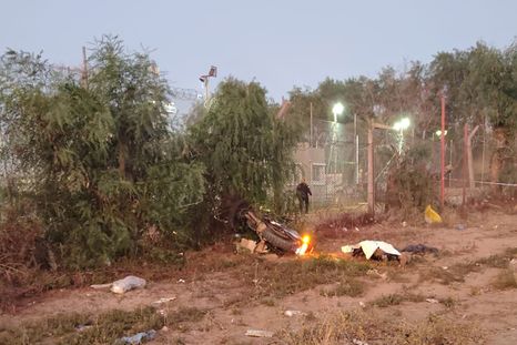 El lugar donde se produjo el deceso del motociclista.&nbsp;