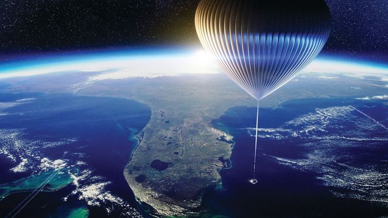 La cápsula penderá de un globo con alta tecnología. Foto: Twitter / @SpacePerspectiv