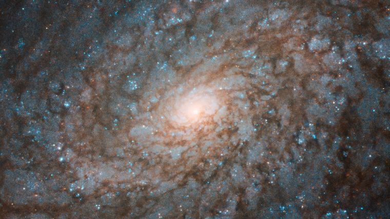 La imagen de la galaxia NGC 4237 recibida por el telescopio Hubble.