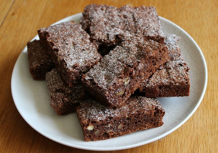 Deliciosos brownies.