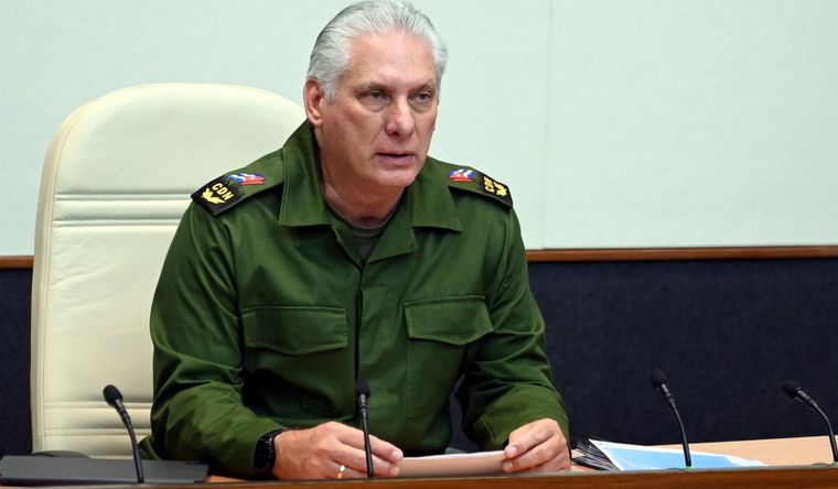 El presidente de Cuba, Miguel Díaz-Canel, advirtió sobre Estados Unidos y Venezuela. Foto Efe