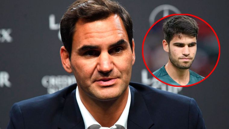 Federer bancó a Alcaraz y aseguró que las derrotas son normales Foto: EFE