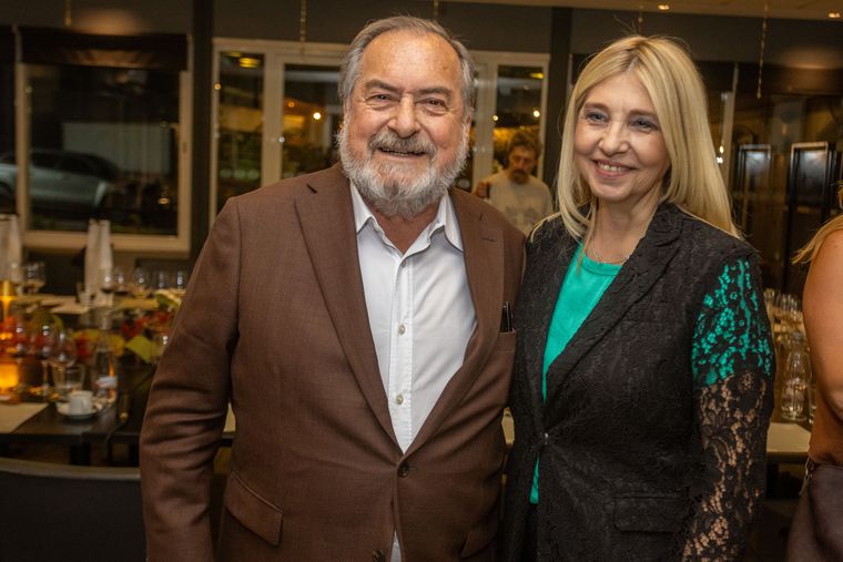 Michel Rolland y Claudia Farina. Michel Rolland y Claudia Farina.