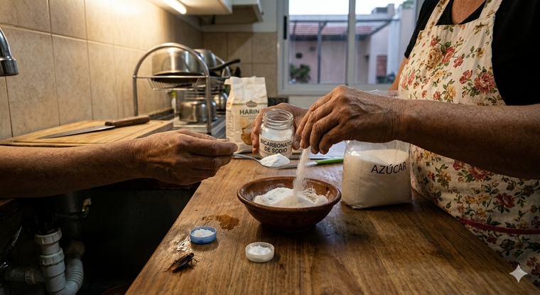Una mezcla para terminar con las cucarachas. Fuente. IA Gemini Una mezcla para terminar con las cucarachas. Fuente. IA Gemini